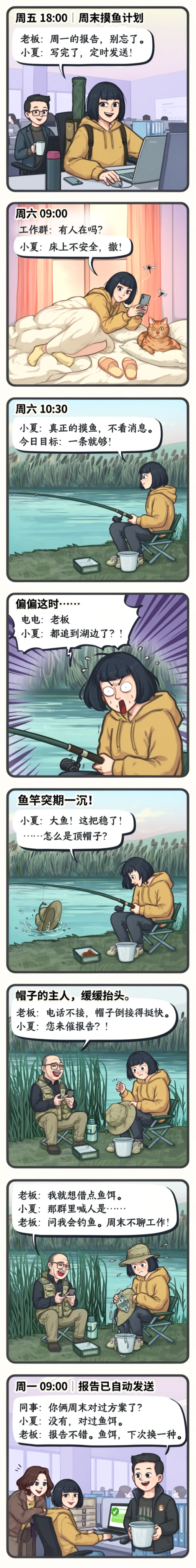 Eight-panel comic